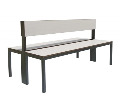 Скамейка для раздевалок «Фортран» двухсторонняя 1,2 м