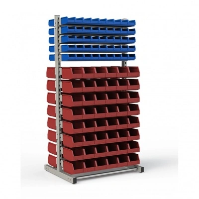 Стеллаж двусторонний №93 (1835х950х760)