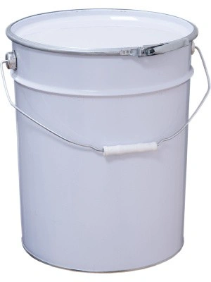 Ведро металл 20л. с крышкой и обручем, с покрытием внутри, арт. ВМо 20б с покрытием (Б), код: 28131