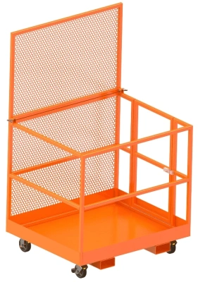 Монтажная платформа для погрузчика, ричтрака или штабелера 1000x800x1800 мм Оранжевый