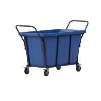 Ванна K 400 л синяя в тележке с 2 ручками