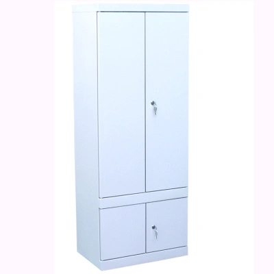 Шкаф картотечный ШК-4-Д4 530x350x1400 мм Светло-серый