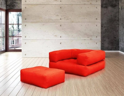 Кресло-матрас Кубис Бостон красный