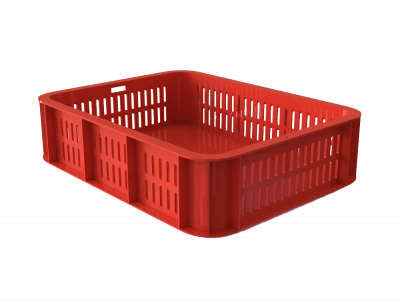 Лоток кондитерский 435x335x110, перфорированные стенки, сплошное дно 