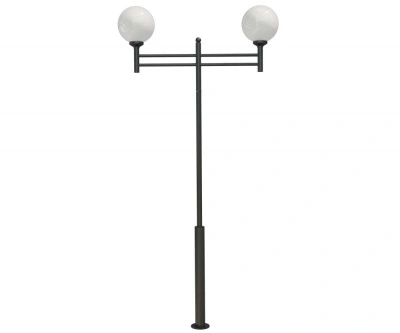 Стальной фонарный столб Т-13-2 со светильниками 3,5 м