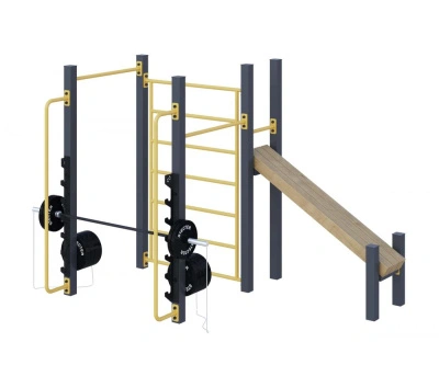 Уличный комплекс для воркаута «Фитнес-3» (6,9 м2)