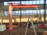 Кран консольный поворотный ручной TOR PSJ45050 500 кг, высота 4 м, стрела 5 м