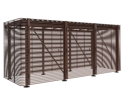 Контейнерная площадка для ТБО «МАФ - 6» без хозблока 2,0 м (на 1 контейнер)