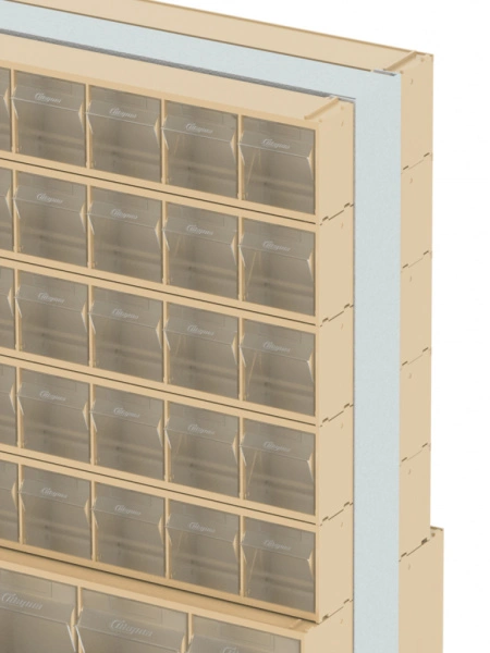 Стойка бежевая двусторонняя напольная Стелла-техник 406-05-06-03-B