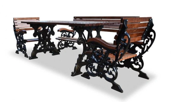 Комплект садовой мебели чугунный «Флора» 1,8 м