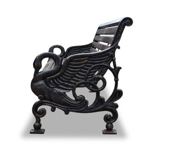 Скамейка чугунная «Лебеди» 1,5 м