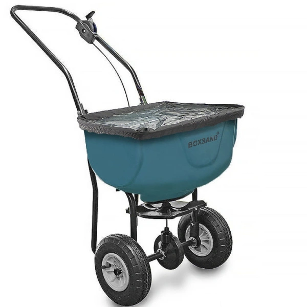 Тележка дозатор Boxsand 30 литров с чехлом для песка и реагентов