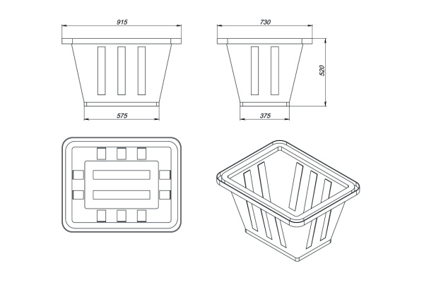 Ванна K 200л синяя