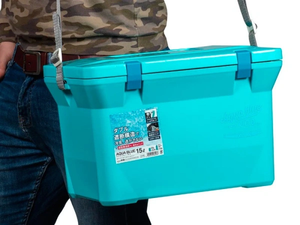 Изотермический контейнер 15л. с плечевым ремнем синий, код: 29546