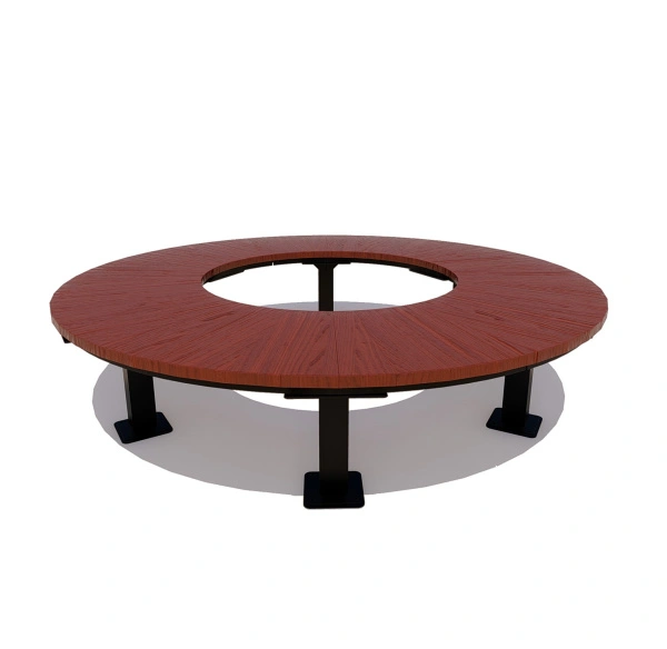 Радиусная скамейка «Смоленск»(лиственница)