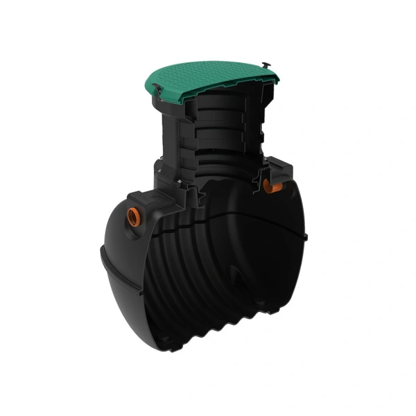 Емкость подземная Rostok G 1200 с горловиной 600 мм с входом и выходом 110 