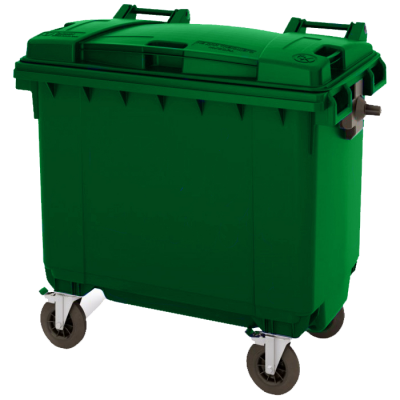 Мусорный контейнер 770л. на колесах с опцией "крышка в крышке" 