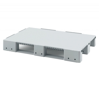 Усиленный сплошной поддон на трёх полозьях 1200x800x150 с бортиком 