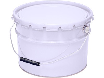 Ведро металл 10л. с крышкой, корона, арт. ВМк 10б, код: 21236