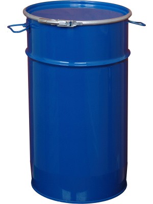 Бочка стальная 60л с крышкой на обруч (коническая), арт.: БСЗ 60о, код: 02168