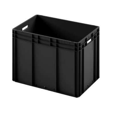 Евроконтейнер ЕС-6442.3 с усиленным дном и открытыми ручками, 600х400х420 мм 