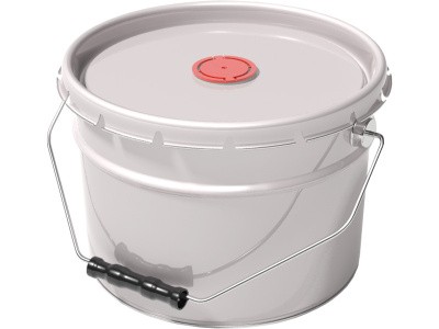 Ведро металл 10л. с крышкой-корона берикап 57мм, арт. ВМк 10б берикап 57мм, код: 25553