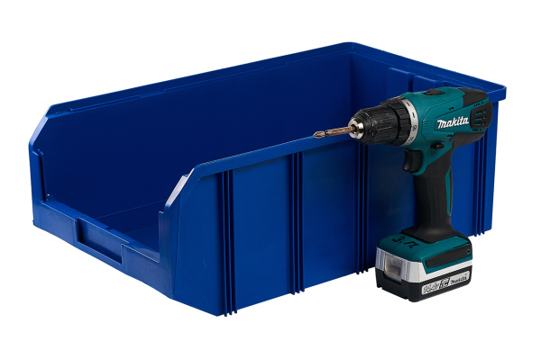 Пластиковый ящик Стелла-техник V-4-синий 502х305х186мм, 20 литров